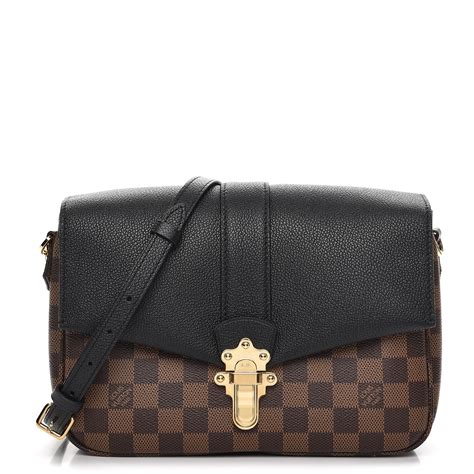 lv clapton|LOUIS VUITTON Damier Ebene Clapton Black .